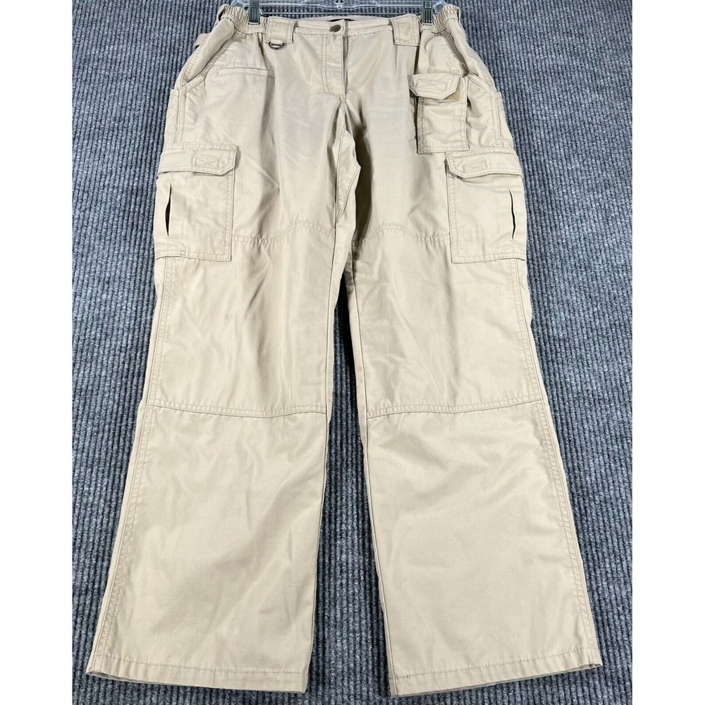 5.11 Tactical Pants Womens Size 12 Beige Cargo Pockets Military Police Security
